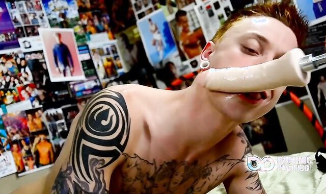 FetishMen - Ginger Xander enjoying black trouser snake dude