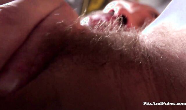 PitsAndPubes: Curly wooly guy extreme nuzzling
