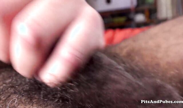 PitsAndPubes: Curly wooly guy extreme nuzzling