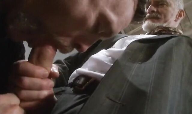 Dad Suit bonks Delivery lad