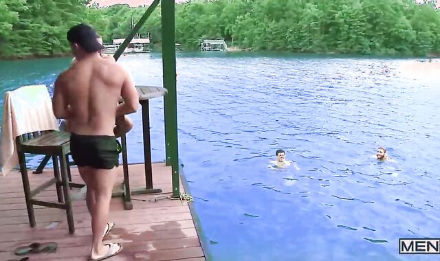 Stepson interchange - Dirk Caber and Luke Adams caboose Lovemaking