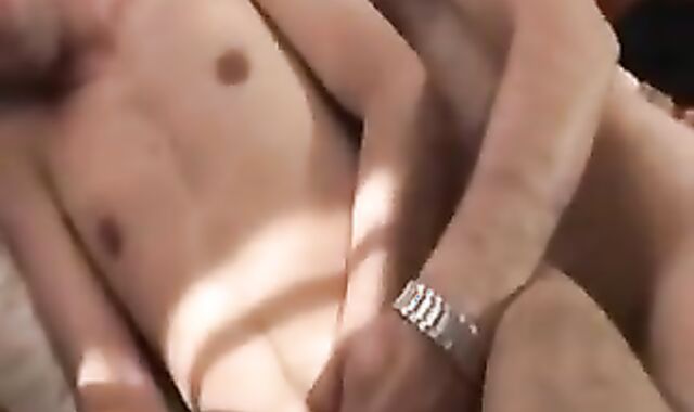 Father pokes Stepson On The Floor