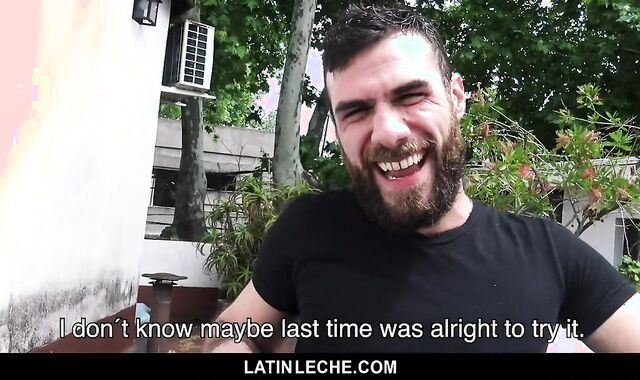 unshaved Spanish father Gives 2 youthful Otters A blowjob hookup