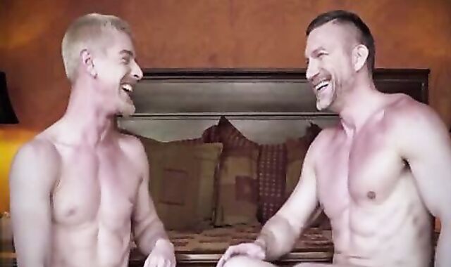 Muscle Father ass fucking job And ball mancum explosion