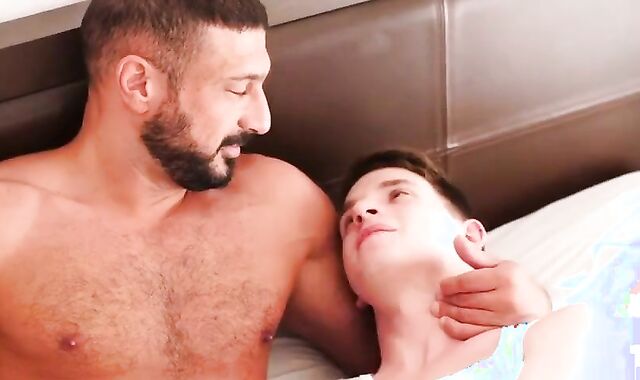 Daddy’s man tramp two wet