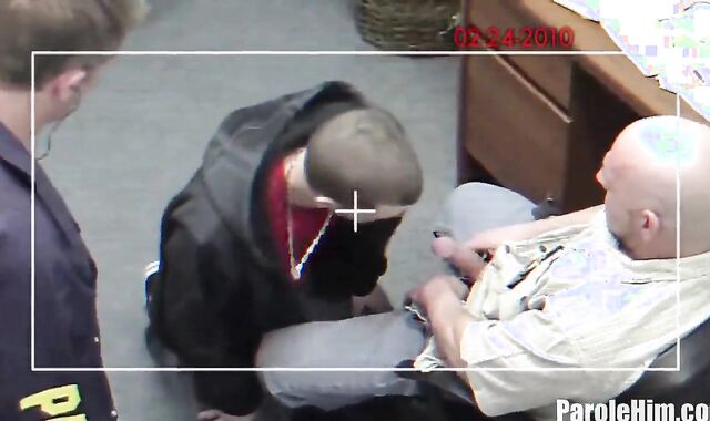 Officer Putting Delinquent Kid To Suckle