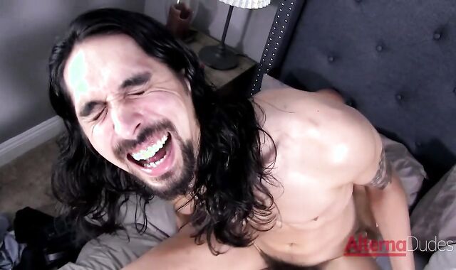 AlternaDudes - Long hair Joseph Banks fantasies ramming rock-rock hard