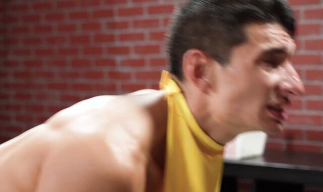 ManUpFilms - Fag Jim Fit helps with rough orgy