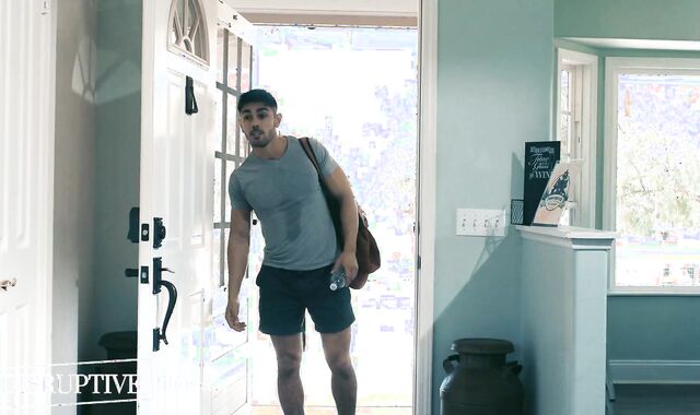 Abnormal Bed and Breakfast Owner Creeps On and Porks Stranded Jock - Nico Coopa, Brock Banks