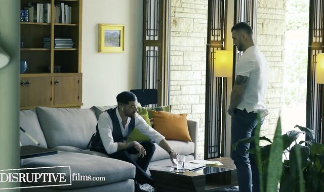 Boss Watches His Supah-Molten Assistants Tease And Screw In Front Of Him - DisruptiveFilms