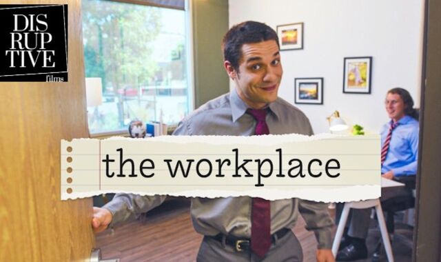 Clumsy Hunk Finally Tears Up Chief At Work - The Office Gay Parody - Disruptive