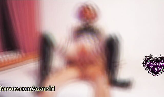 Azanshi crossdresser with daddy