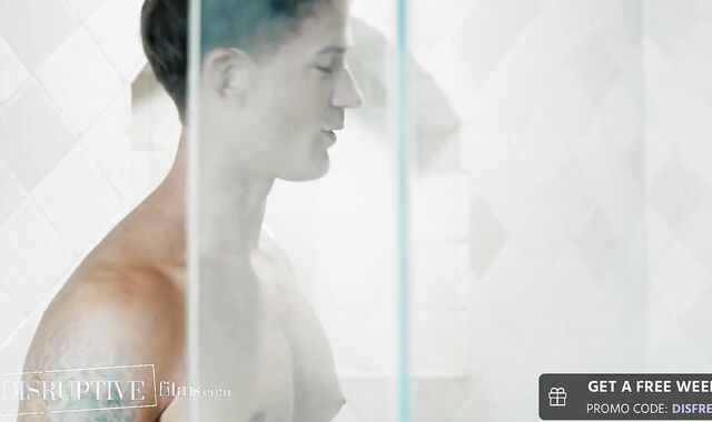 Helpful Step-Father Assists Injured Son-In-Law in Showering & Getting Off - DisruptiveFilms