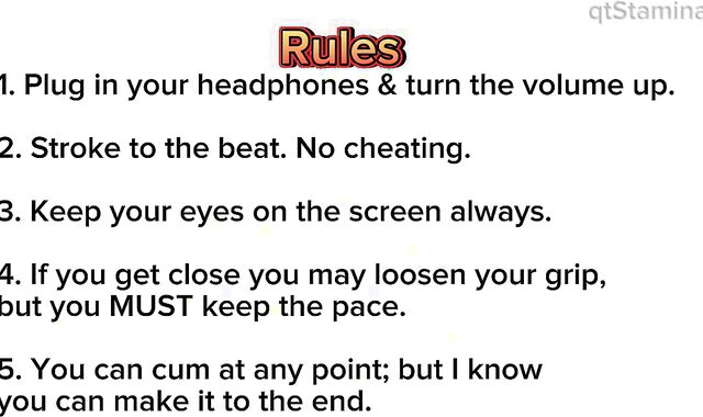 STAMINA GAMES Dont Stop Stroking Intermediate Gay Joi