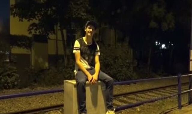 College youngster expect For Bus Stop