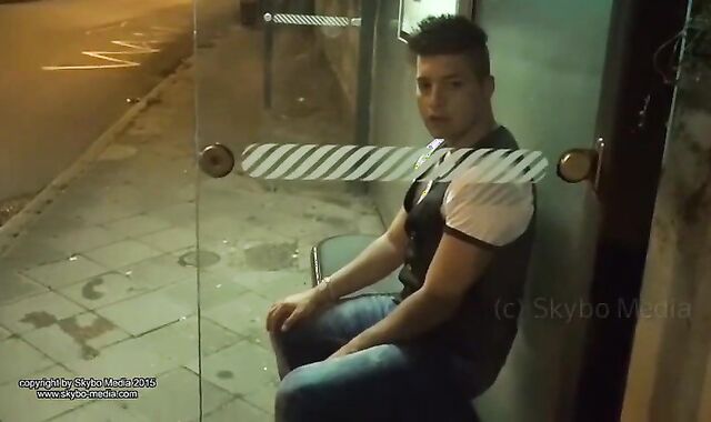 College youngster expect For Bus Stop