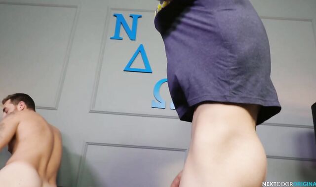 Next Door Originals: European getting a facial cumshot money-shot