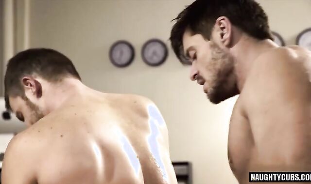 giant sausage gay Flip Flop And ball fluid load