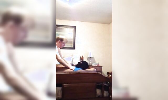 older man and indian flipping