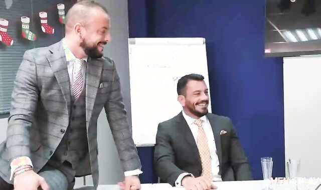 X-Mas Eve Boardroom Have Joy