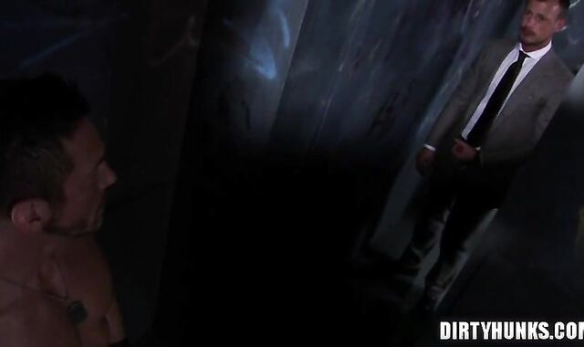 Muscle homo three way And Facial Cumshot Jizz Flow