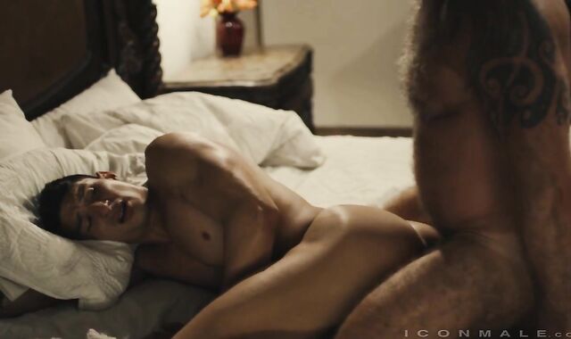 IconMale - Rock Stiff slamming amongst tattooed american hairy man Jim Fit