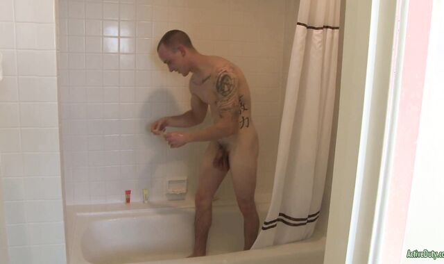 Activeduty - Muscled Scott no love glove boinked firm