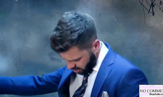 Faggot tears up with phat spunk-pump boy