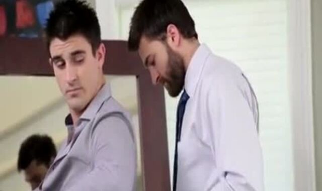 homo Tailor Comes Over To Welcome His Behind Crammed With Some admirable Wide man rod