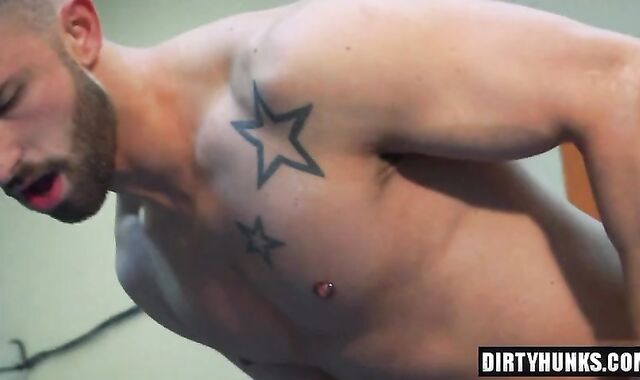 Muscle gay ass penetration And fuck-fest fluid flow