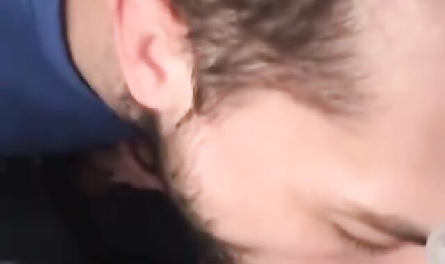 Bearded Homosexual Likes Giving fellate job To His Heterosexual ally.