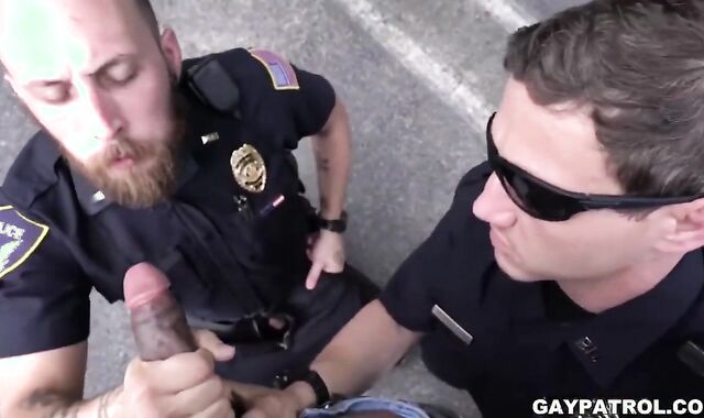 Criminal Perp And two insatiable Cops