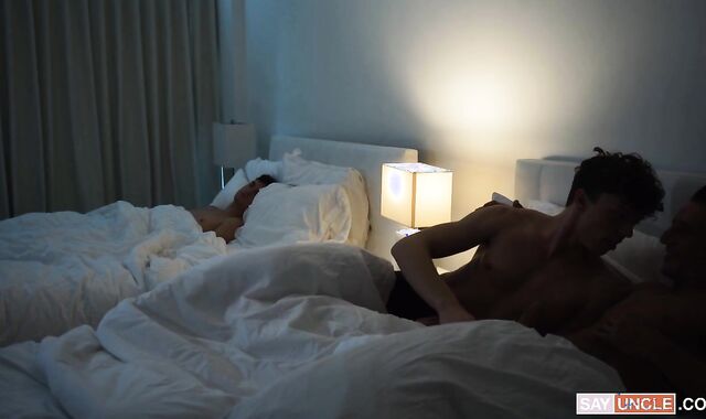 Family Boy Salami: Jax Thirio with Fap Valor 3-way in hotel