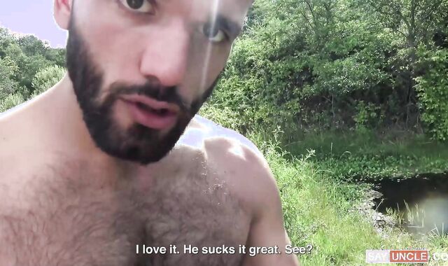 LatinLeche: Very hawt Gonzo and Pablo X outdoors