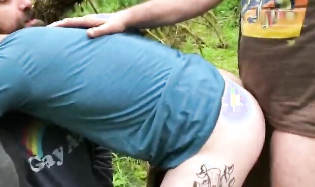 My mates ripping up In The Woods