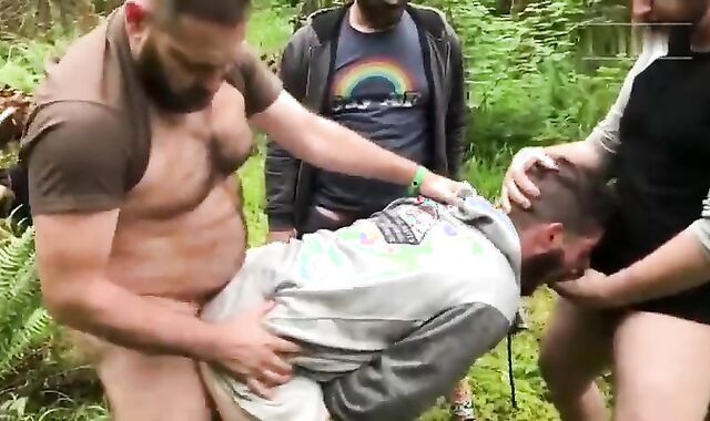 My mates ripping up In The Woods