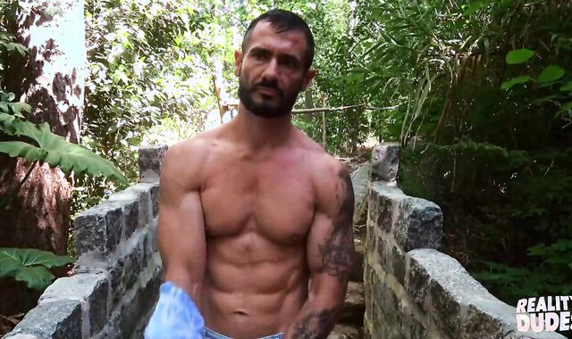 Realitydudes.com - Tattooed Alex having fun with PHAT EBONY SPEAR man