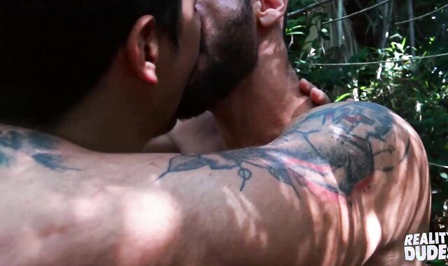 Realitydudes.com - Tattooed Alex having fun with PHAT EBONY SPEAR man