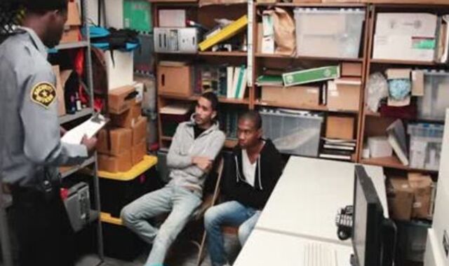 black Suspended Mall Cop Barebacks two youthful Shoplifting Per