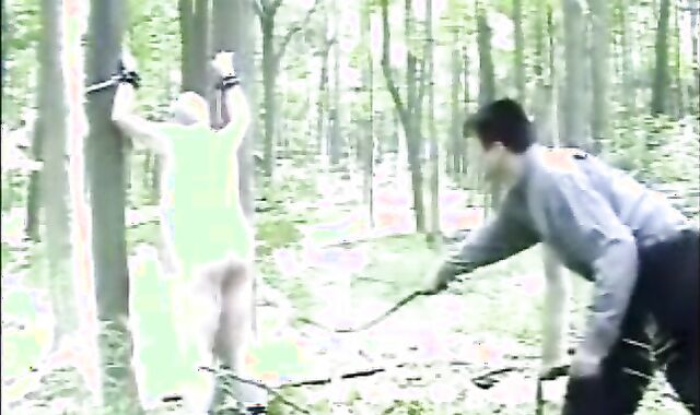 Spanked and Belted out in the woods in Toronto, Canada