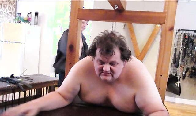 Paddled Flogged DragonWiped in Toronto Dungeon Room1