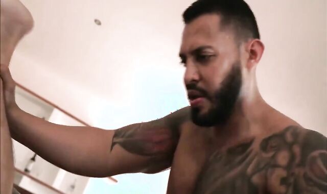 horny Daddy With ginormous pink cigar Breeds His guy bare