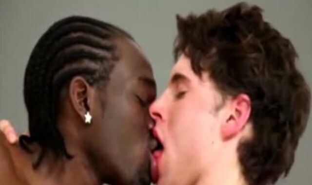 dark-hued guy moist White youngster