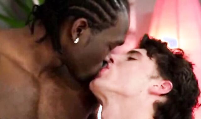 dark-hued guy moist White youngster