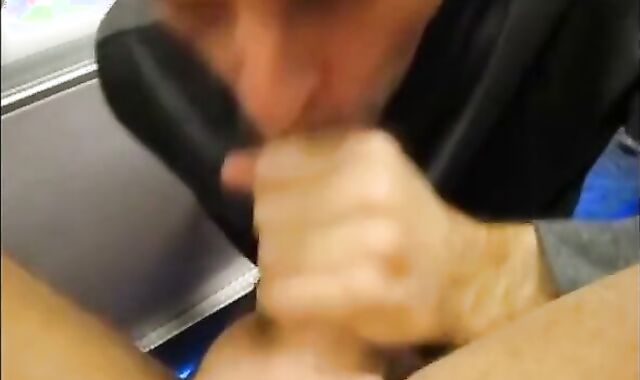 Daddy Sucks Straight Younger Guy's Cock and Swallows Cum