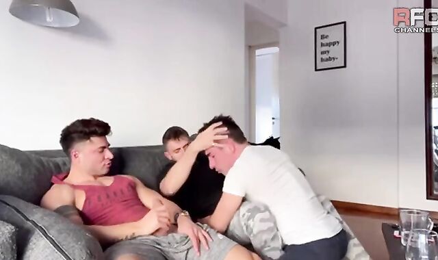 three way With 2 Tall studs. juicy gay Fucky-Fucky