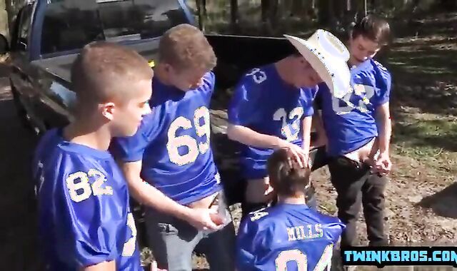 naughty Frat boys Barefuck Outdoor