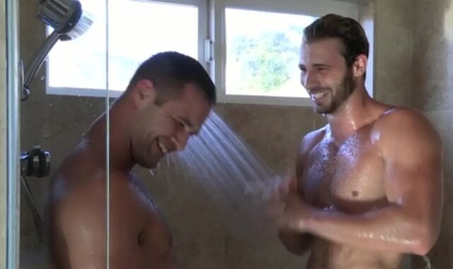 SeanCody.com - Christian next to muscly Jarek