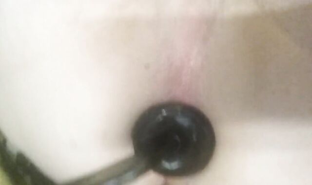 Inflatable dildo and cum