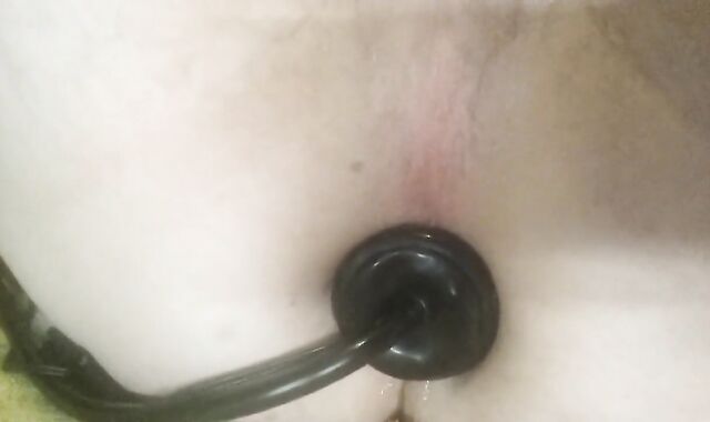 Inflatable dildo and cum